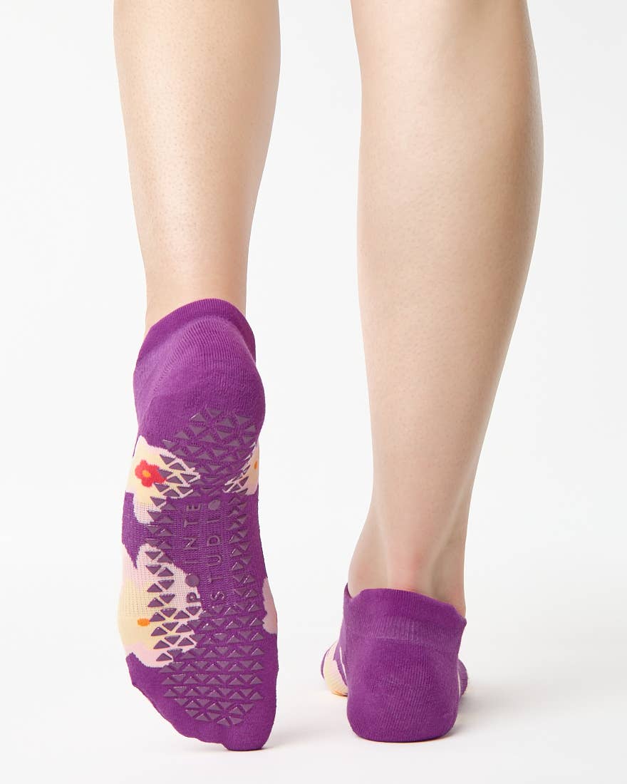 Pointe Studio - Wholesale Socks - Women's - Women's Posy Full Foot Grip Sock– No Slip Cotton Blend for Pilates & Barre1