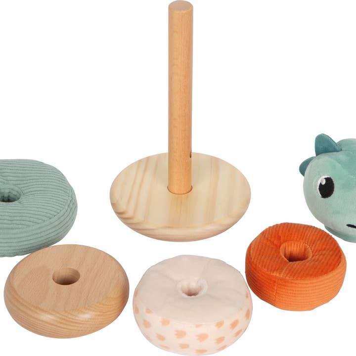 small foot - Wholesale Wood Toy - Kids - Stacking Tower "Dino" | Motor Skills Toy | Wooden Toy1