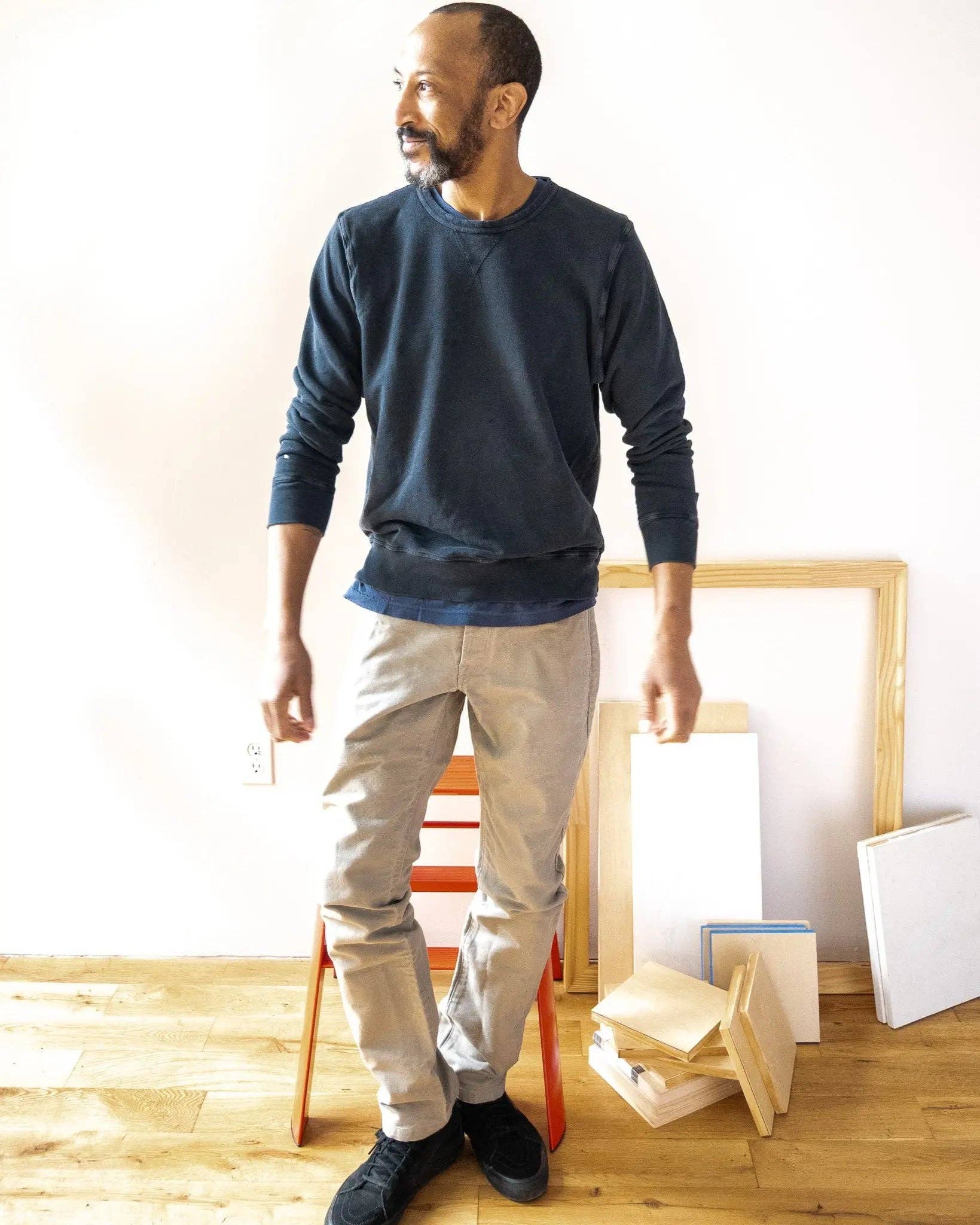 Grown and Sewn - Wholesale Sweatshirt - Men's - French Terry Sweatshirt - Black2