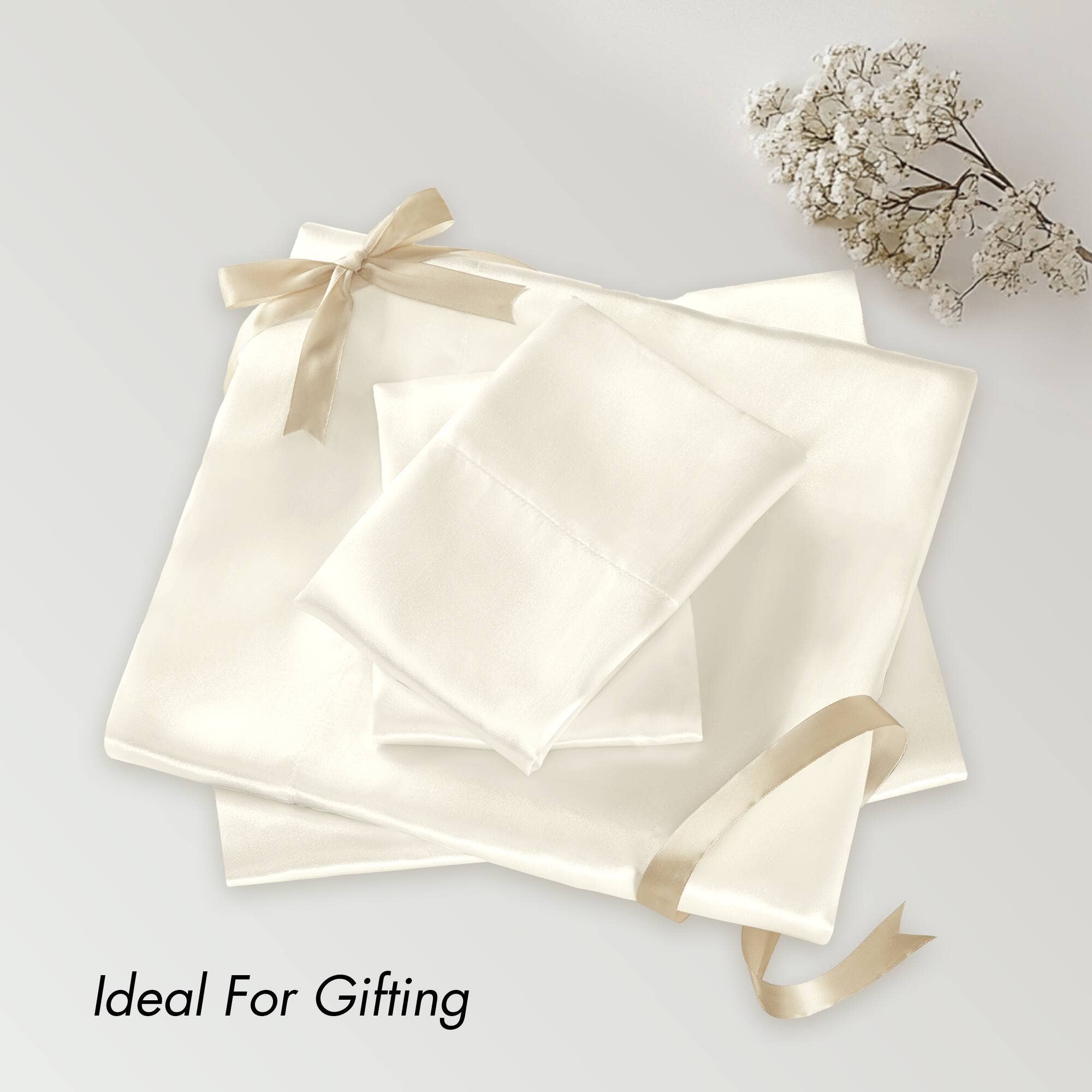 Olliix - Wholesale Sheet Set - Luxury Satin 6-Piece Sheet Set, Ivory26