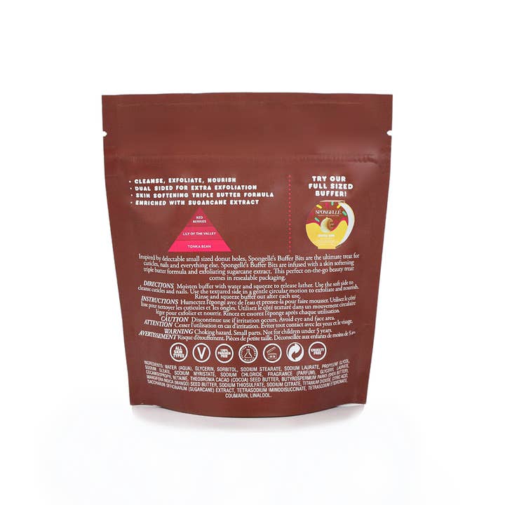 Spongellé - Wholesale Bath Pouf/Sponge - Cocoa Bon Confection Buffer BitsÂ
