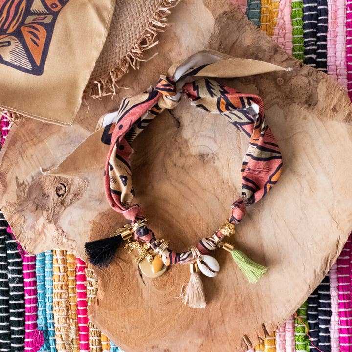 Halsband für Hunde Bandana Schmuck Medaillenhalter Braun für den Großhandel von Worldog