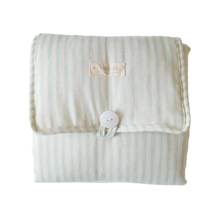 Alimrose Little Traveller Change Mat - Sage Stripe Alimrose Little Traveller Change Mat - Sage Stripe