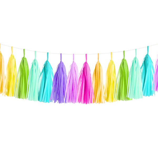 Guirlande de pompon - Arc-en-ciel pour la vente par Paperboy