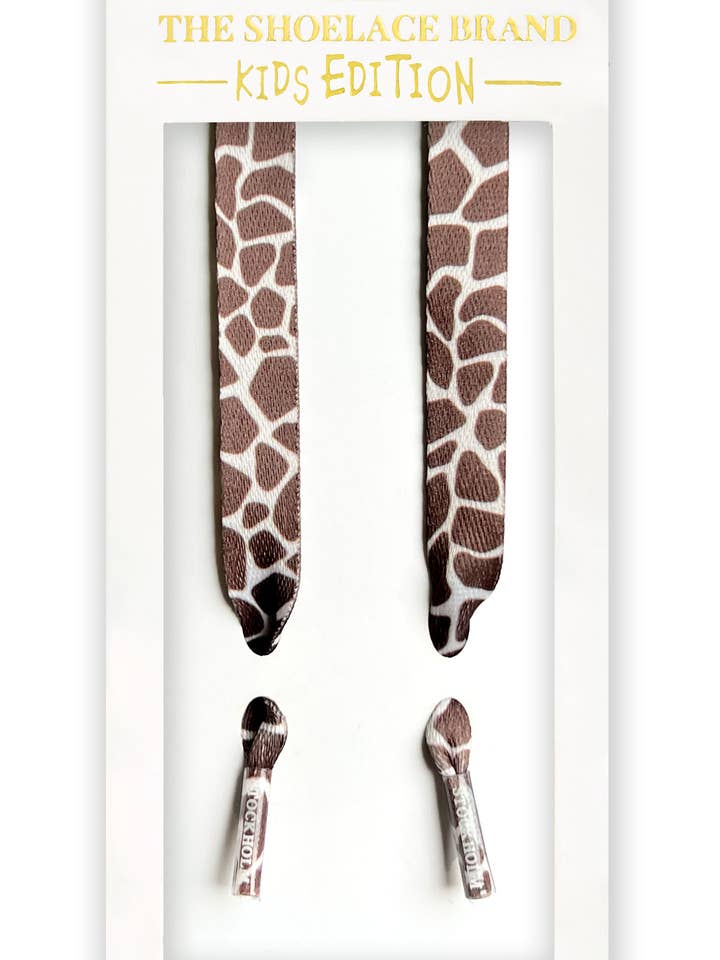 Barn Klassisk Giraff – Supersöta Skosnören med Girafftryck för wholesale av The Shoelace Brand