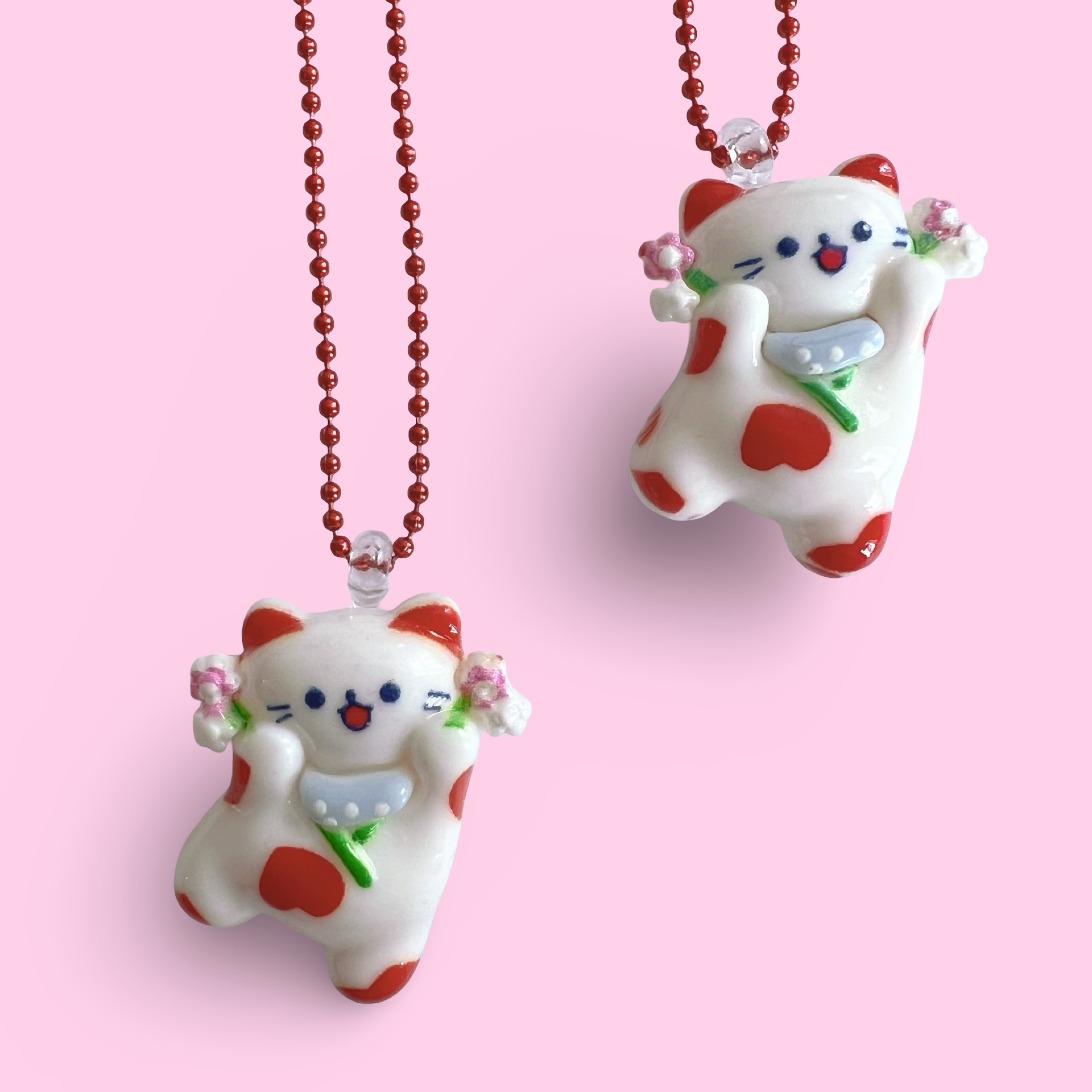 Pop Cutie Accessories & Gifts - Wholesale Kids Necklace - Kids -  Lucky Meow Cat Charm Necklace – Kawaii Handmade in Gift Box3