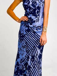Blue Rose Dress for wholesale by Trisha Paterson Collection