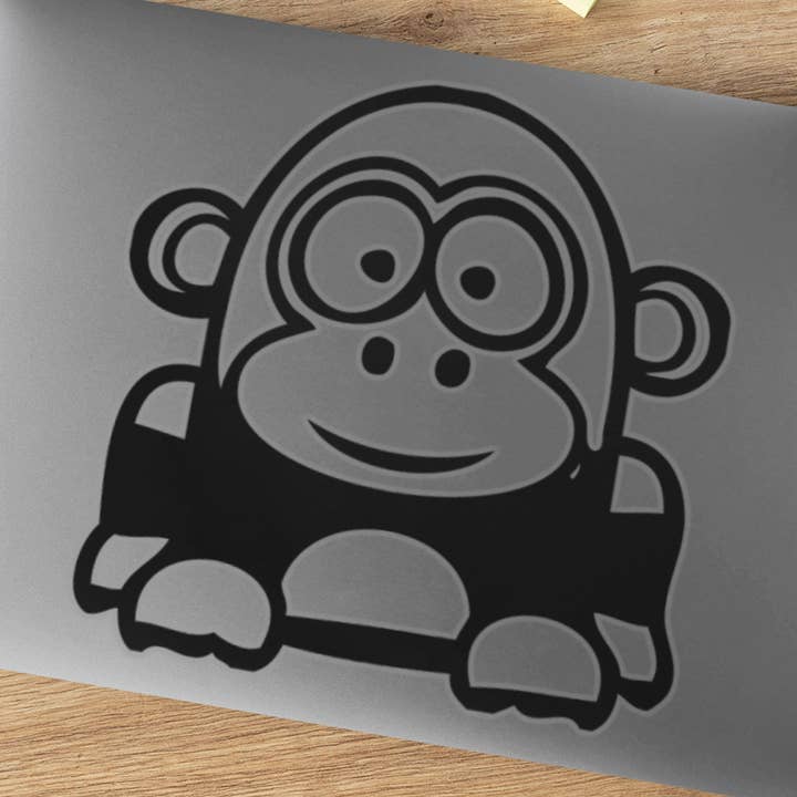 Funny Cartoon Gorilla Sticker for wholesale by WinsterCreations™