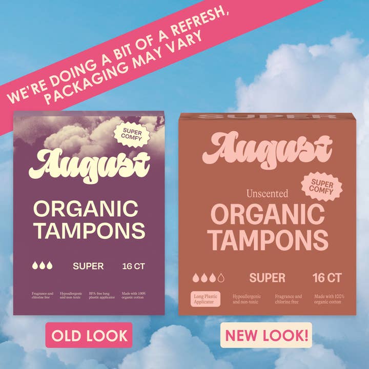 August - Wholesale Tampon - 16ct Sustainable Super Tampons1