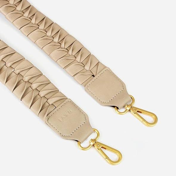 Fawn Design – wholesale Väskremmar – Dam – Fishtail-flätad rem - Axelrem i konstläder