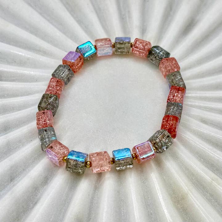Sochi Styles – wholesale Beaded bracelet – Kids – Prismatic Cube Bracelets