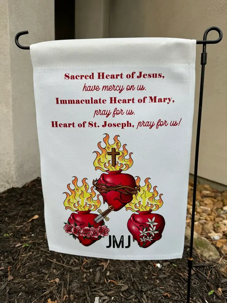 Meyer Market Designs - Wholesale Flag - Catholic Garden flags. Marian garden. Sacred heart flag.7