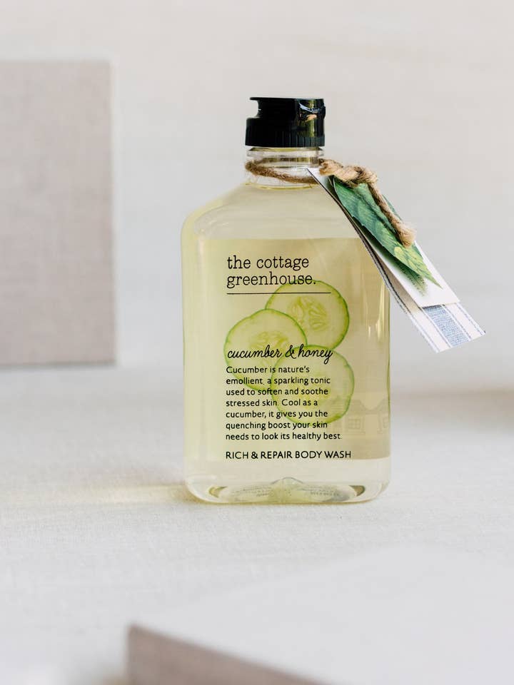 Rich and Repair Body Wash - Cucumber and Honey for wholesale by The Cottage Greenhouse