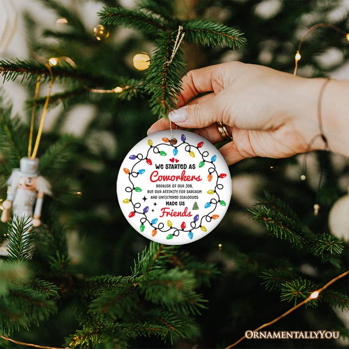 OrnamentallyYou – Engroshandel Pynt – Medarbejdere bliver venner Citat, Julegave4