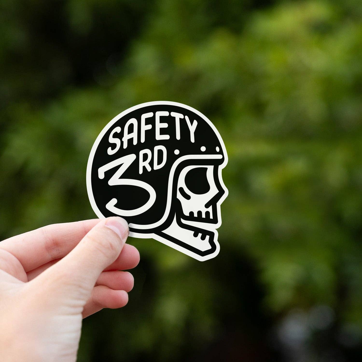Squatchy - Wholesale Sticker - Safety Third Helmet Sticker1