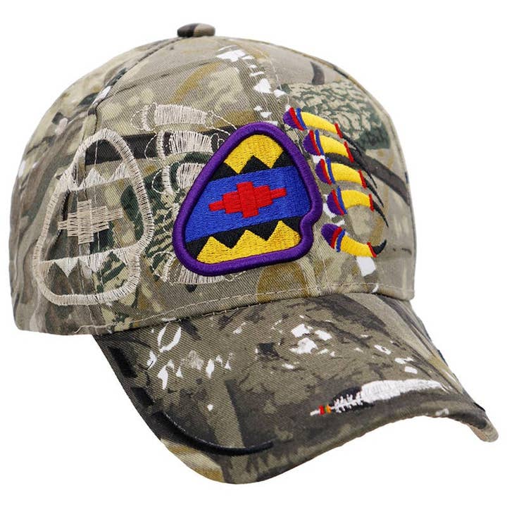 Cap Zone - Wholesale Baseball cap – Unisex - Native Pride Bear Claw Velcro Back Baseball Cap3