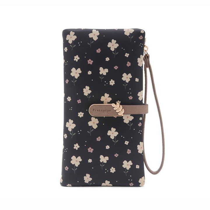 ACCITY - Wholesale Wallet - Women's - LADIES LONG SMALL FRESH PRINTED BUCKLE WALLET_CWAB2321