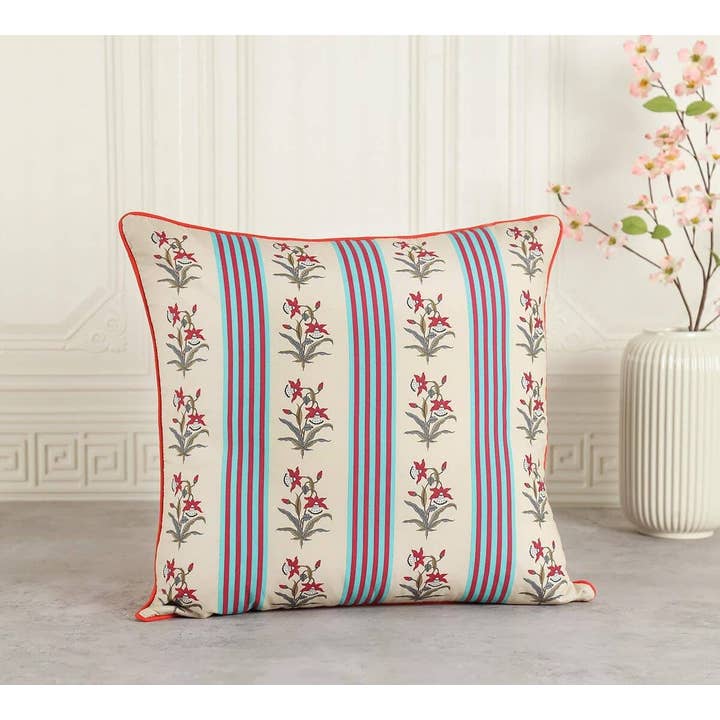 Kontrasterende smukt 20 x 20 Poplin pudebetræk for engroshandel hos India Circus