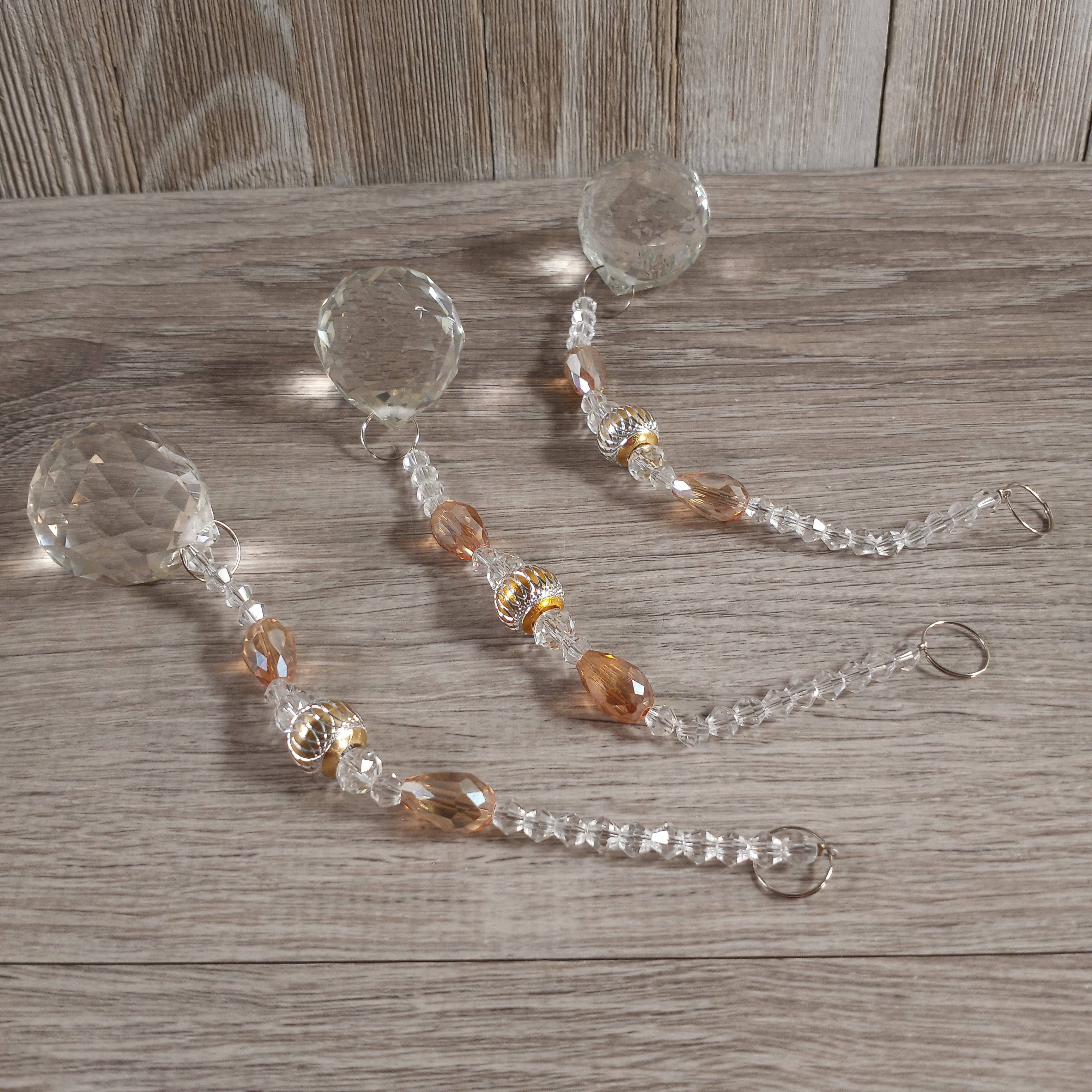 Keystone Crystals - Vente Attrape-soleil - Prismes suspendus à facettes et perles arc-en-ciel Suncatchers9