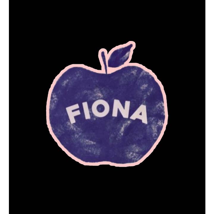 Literary by Ava - Wholesale Sticker - Fiona Apple Logo Kiss-Cut Sticker, Glitter/Glossy Waterproof2