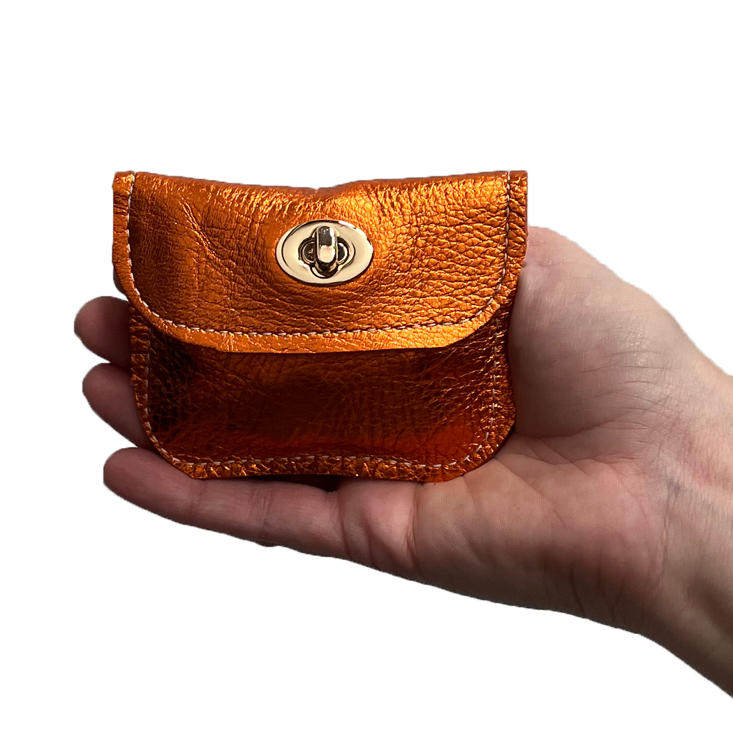 Zina Kao Exclusives - Wholesale Wallet - Women's - The Turnlock Metallic Leather Wallets: 3 sizes!20