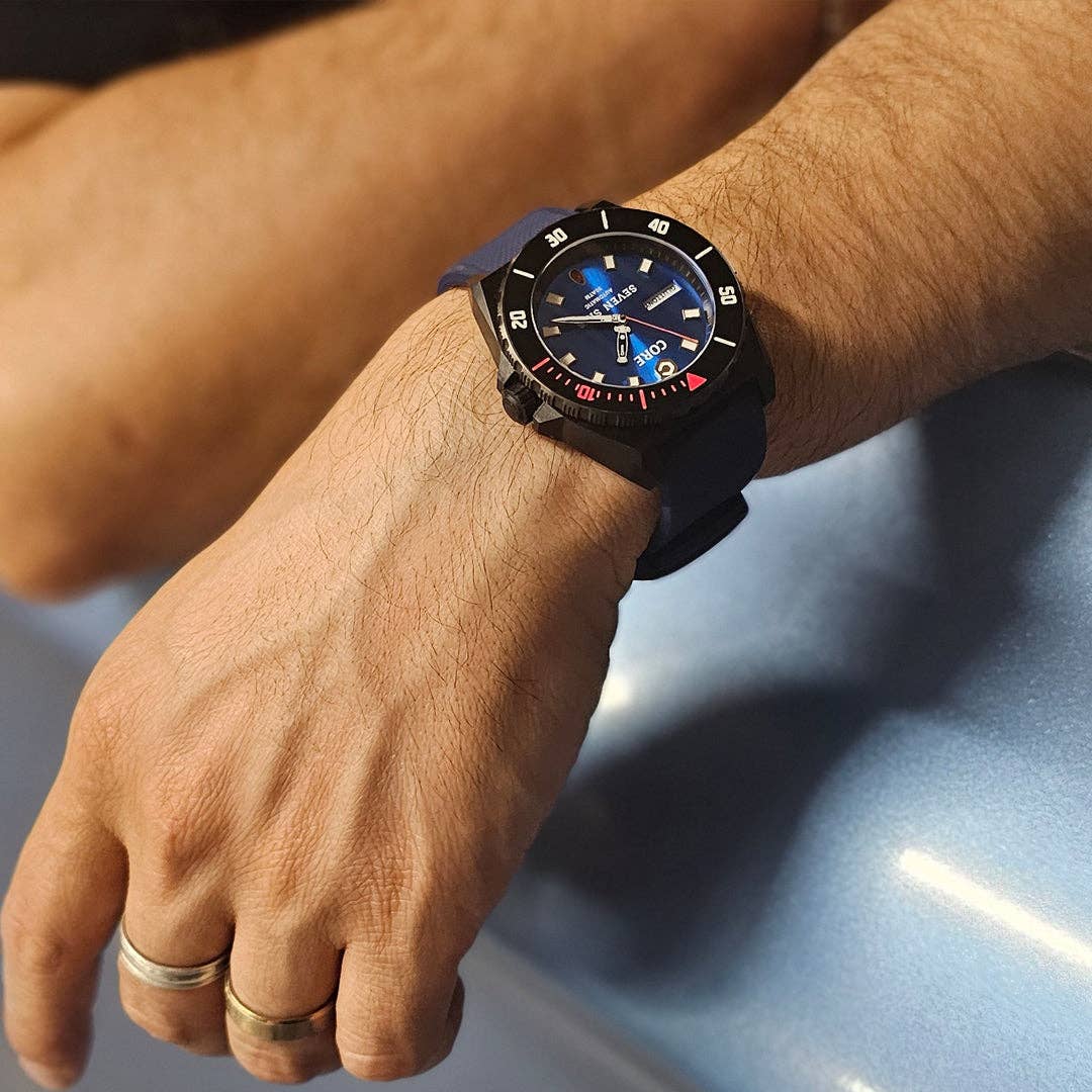 Core Time Pieces - Vente Montre – homme - Sept Péchés Bleu Titane7