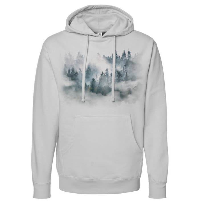 Black Lantern – wholesale Hoodie – Men's – Colorful Forest and Clouds Men's/Unisex Hoodie