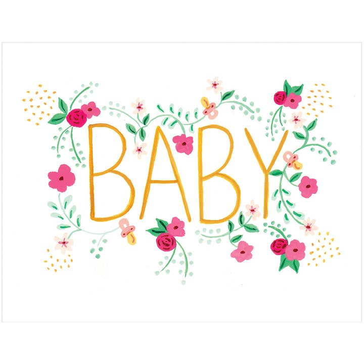 Paige & Willow - Wholesale Baby Card - Pink Baby Card1