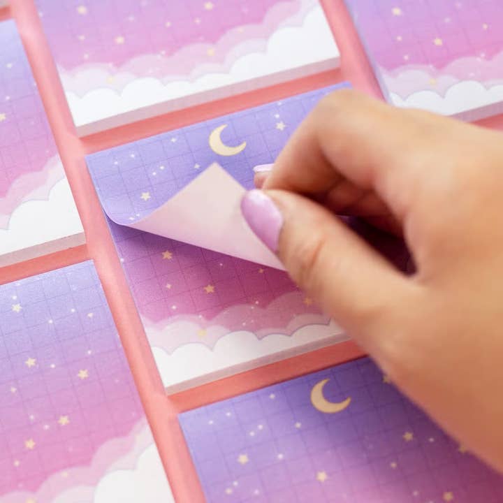 Golden Heart Stationery - Wholesale Sticky Notes - Starry Clouds Sticky Notes1
