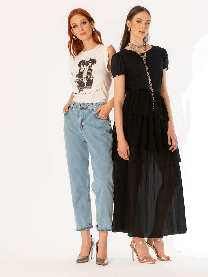 Denim Baggy 97% Co 3% Ea for wholesale by No-nà by Siste's