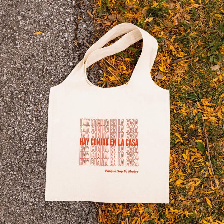 Quiero Prints - Vente Tote bag – femme - Cabas en toile Hay Comida En La Casa2