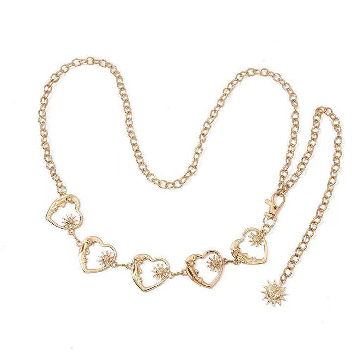 Tourtiwi - Wholesale Belt - Women's - Sun Moon Waist Chain, Metal Body Chain8