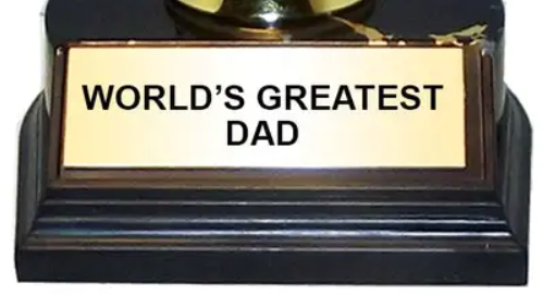 AAHS Enterprises - Wholesale Decorative Figurine - Trophy - World's Greatest Dad - Gold - (7 inches)1