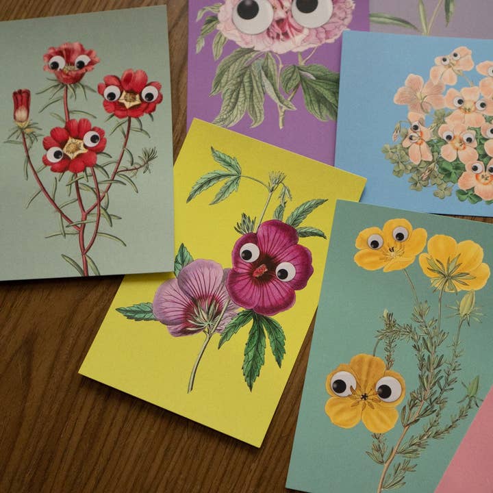 Stay Home Club - Wholesale Postcard Set - Googly Botany - 20 Postcard Pack1
