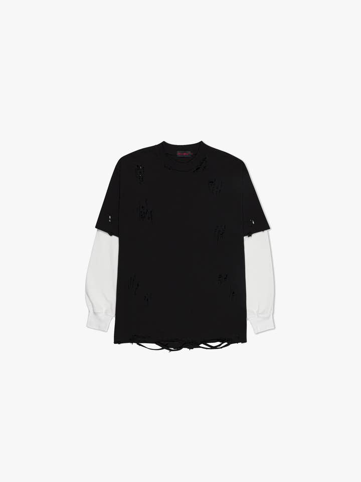 FUNERAL APPAREL - Wholesale T-Shirt - Men's - Distressed Long Sleeve T-Shirt
