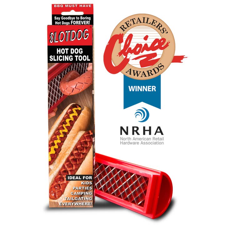 Slotdog - Wholesale Kitchen Tool/Gadget - SLOTDOG - The Ultimate Hot Dog Slicing Tool - Patented