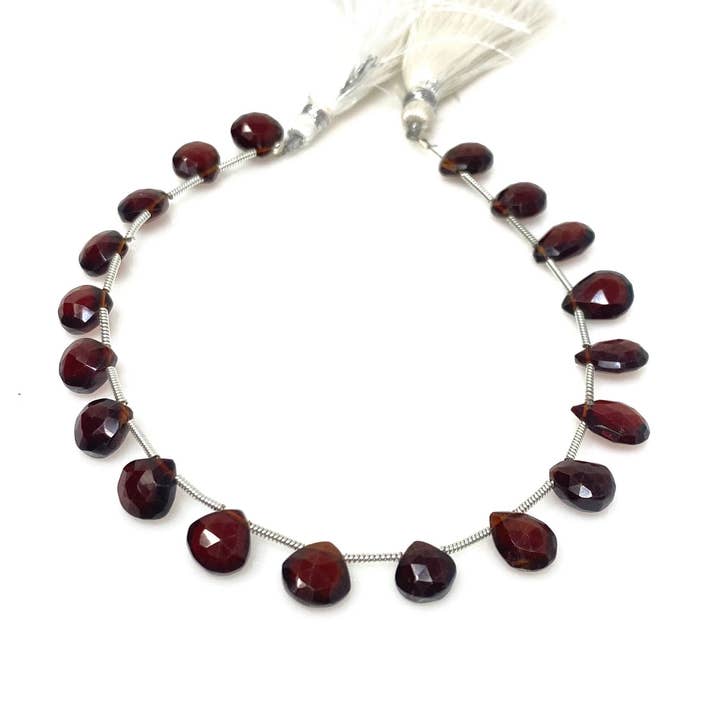 8" Mozambique granaat edelsteenkralen, granaatpeervormige gefacetteerde kralen sieradenbenodigdheden voor het maken van sieraden, groothandel bulkkralen voor wholesale door Akstar Gems