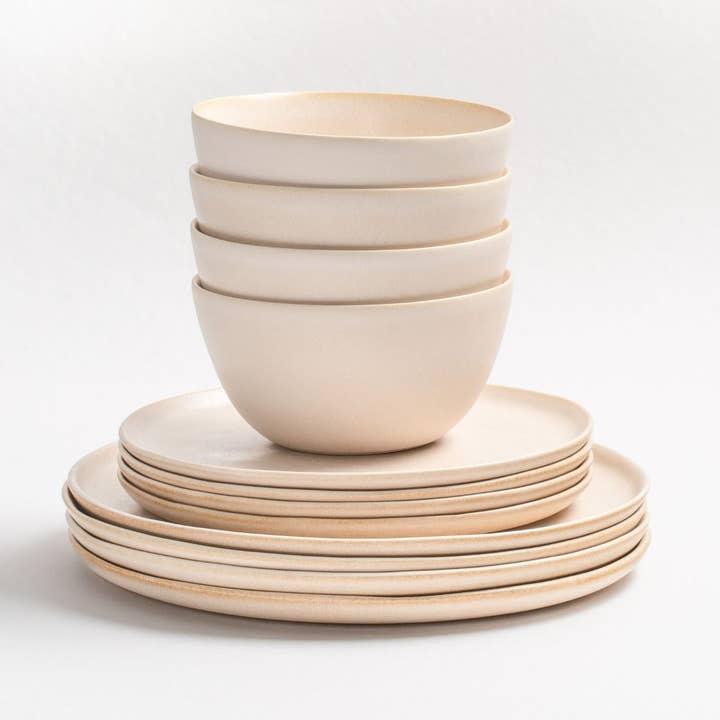 Dune Stoneware 12 Pieces Set for wholesale by Egg Back Home