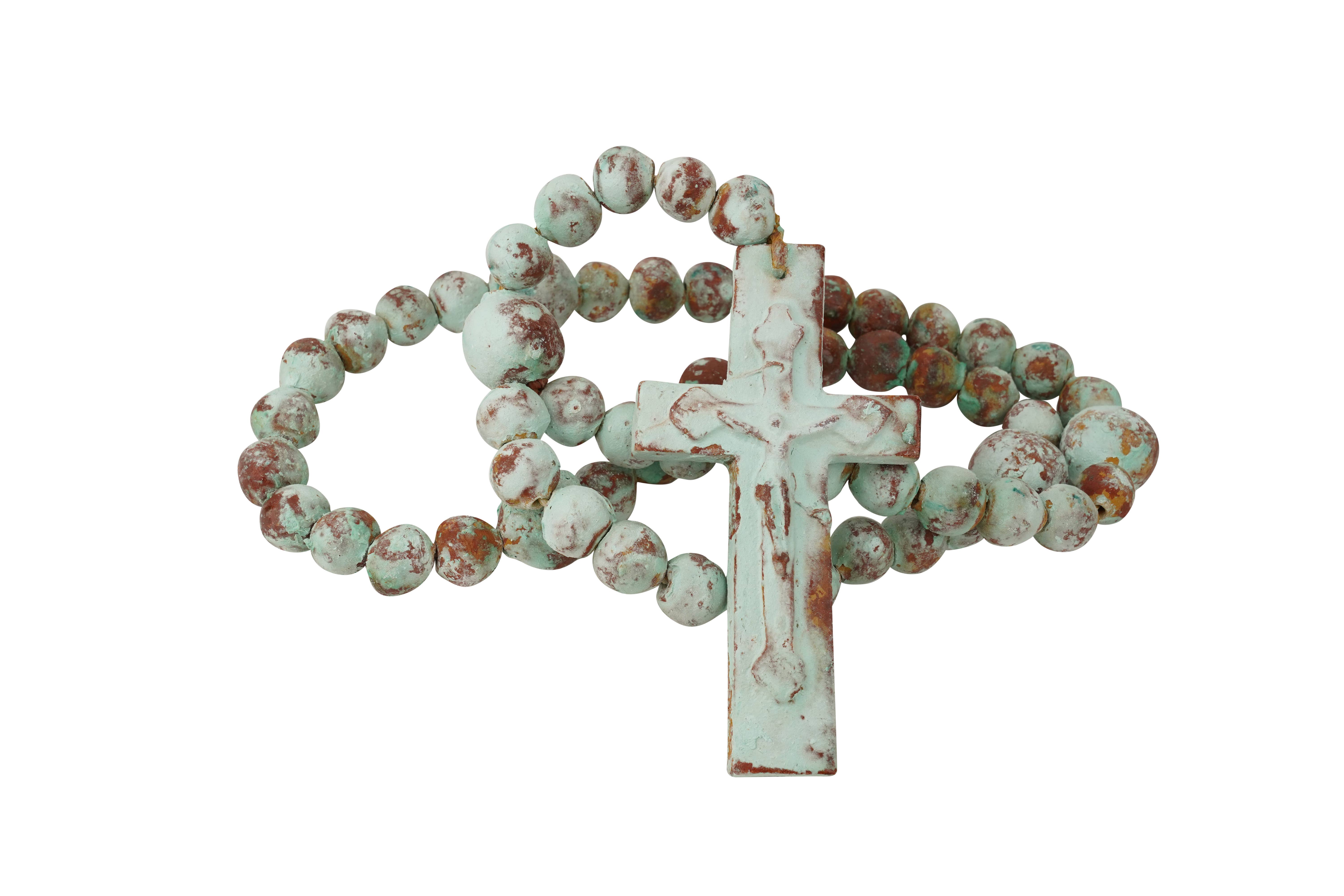 My Amigos Imports - Wholesale Prayer Beads Necklace - Hope Clay Rosary-Beads-Gorgeous-6 Sizes-Handmade-Turquoise0