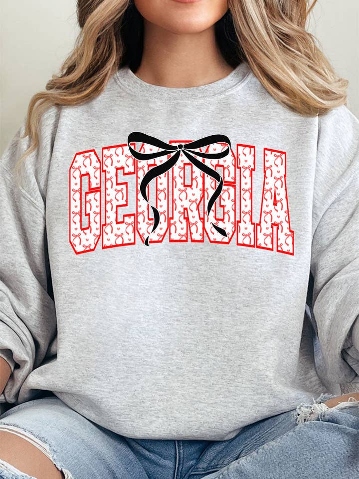 Sweat-shirt unisexe Coquette Varsity Georgia NuBlend pour la vente par Wholesale Accessory Market