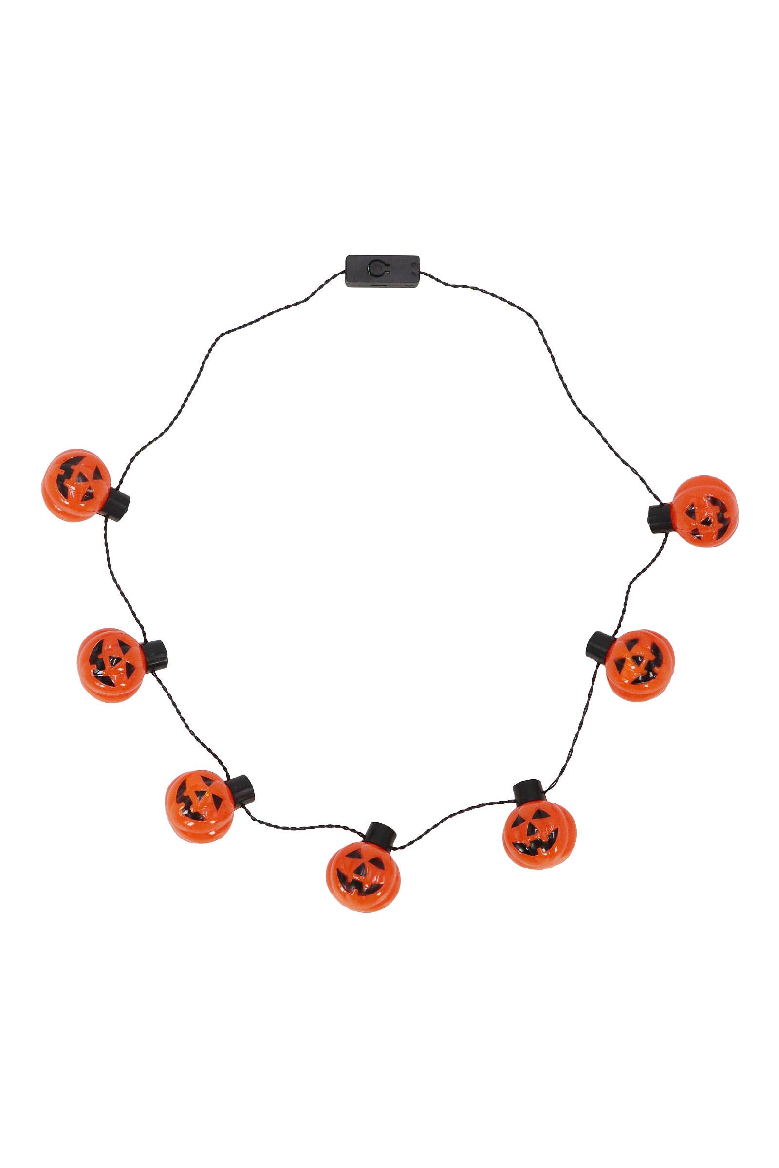 COME MOSTRATO Collana con lampadine a stringa a LED di Halloween in vendita all'ingrosso su Faire2
