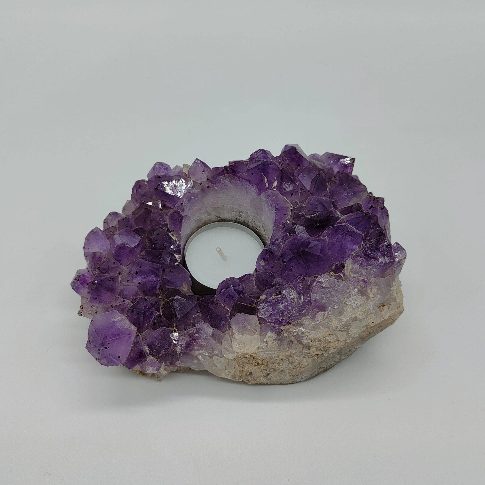 Home Jewels - Wholesale Candle Holder - Amethyst tea light holder1
