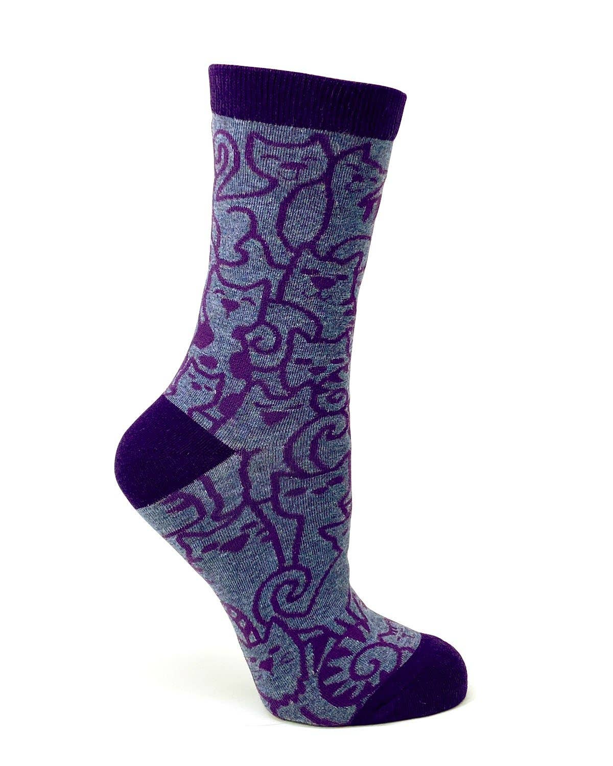 Fabdaz - Wholesale Socks - Women's - Cats Cats Cats Ladies' Crew Socks2