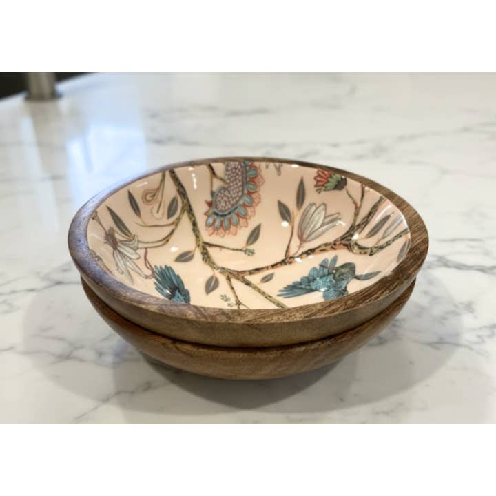 Bohozena - Wholesale Serve Bowl - Hummingbird Mango Wood Serving Bowl, Wood Salad Bowl11