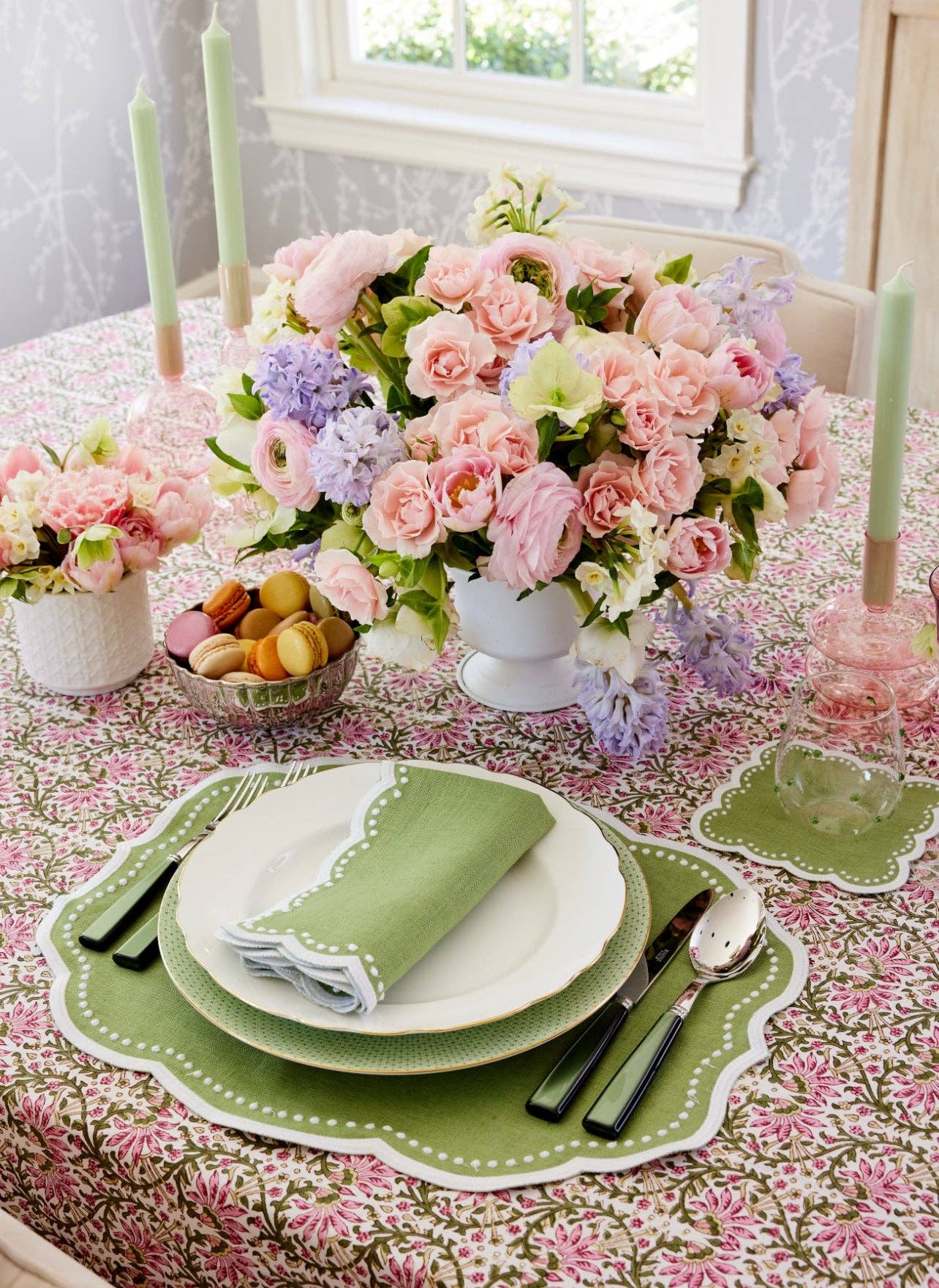 Don Lino - Wholesale Placemat - Green dots placemat1