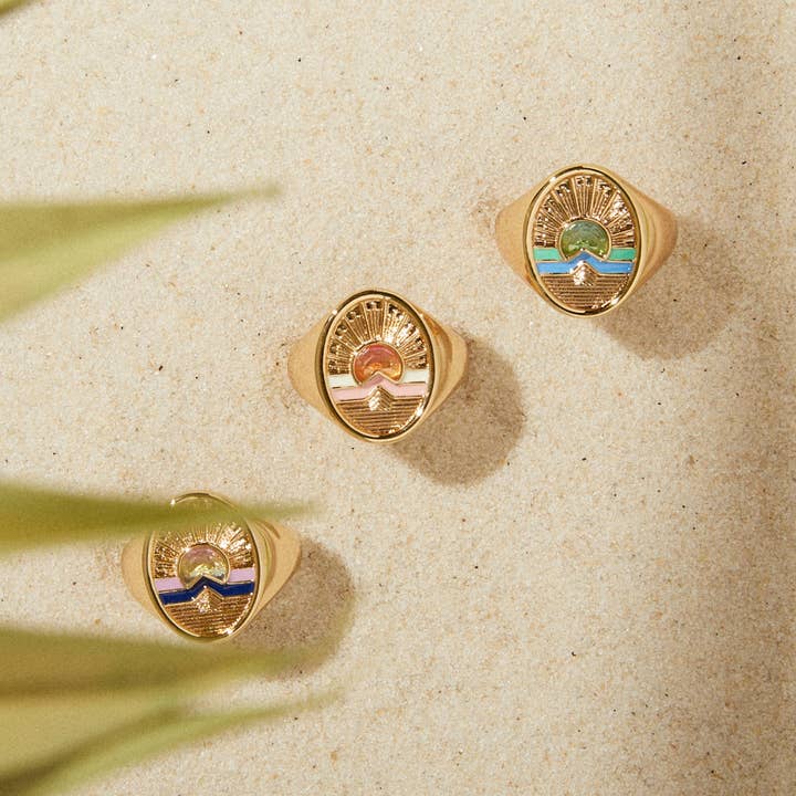 Glamrocks Jewelry - Vente Chevalières - Chevalière Tequila Sunrise - Crépuscule2