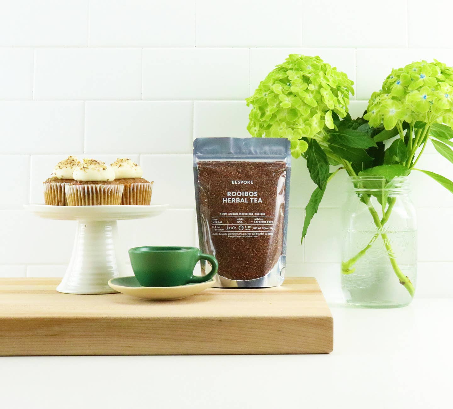 Bespoke Provisions – Chá solto por atacado – Chá de Ervas Rooibos - Folhas Soltas Orgânicas Premium - 100g2