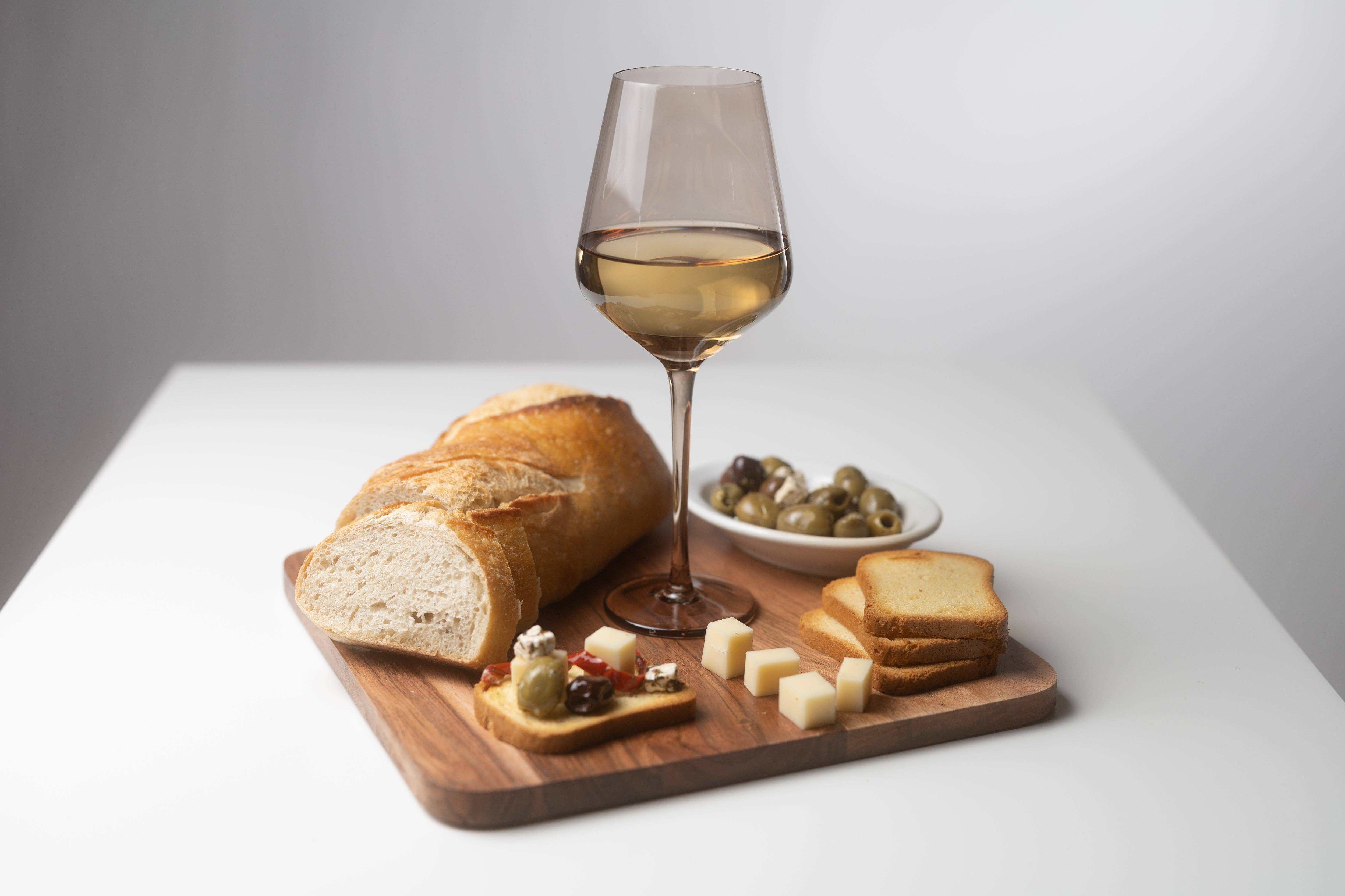 Saludi Glassware - Venta al por mayor Copas de vino - Copas de vino Smokey Sand Color6