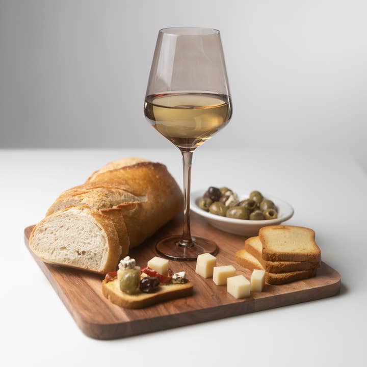 Saludi Glassware - Venta al por mayor Copas de vino - Copas de vino Smokey Sand Color6