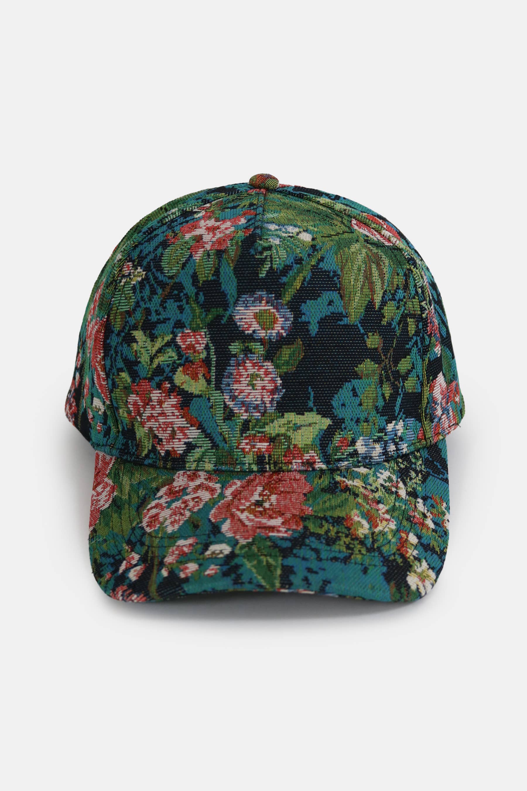 David And Young - Wholesale Baseball Cap - Women's - Floral Print in Brocade 5 Panel Baseball Cap1